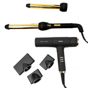 BE ALMAÍ Professional Lightweight Hairdryer & Styling Wand Set